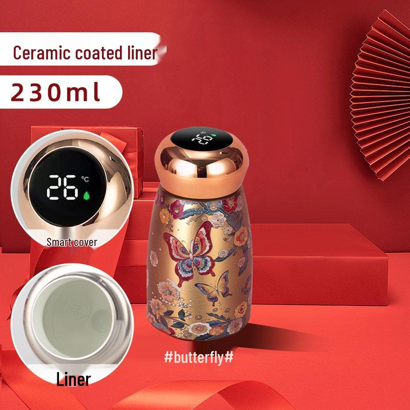 Ретро Умная Термокружка из Нержавеющей Стали 316 - Портативная, Стильная Мини-Кружка для Воды