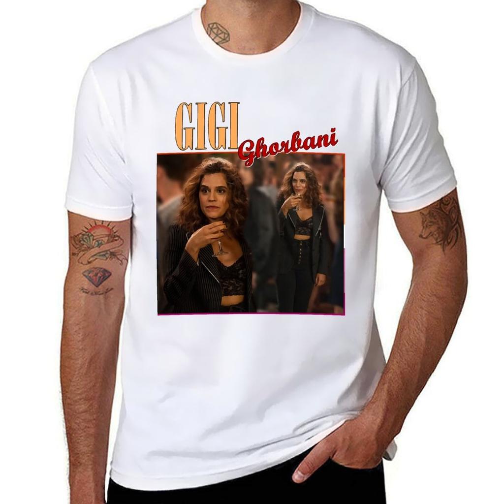 Men Women Gigi Ghorbani Funny Men Fan Tshirt Plus Size Loose Short Sleeve Top