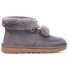 UGG Теплые и прочные женские ботинки Kyrina Bow Pom из овчины, зимние ботинки, цвет фиолетовый и серый 1125390-SHA