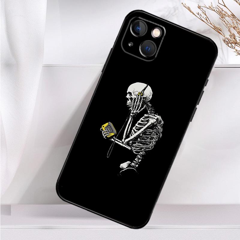 Чехол для телефона Aesthetics Skeleton для iPhone 16 15 14 13 12 11 Pro Max Mini X XR XS Max 7 8 Plus, задняя крышка