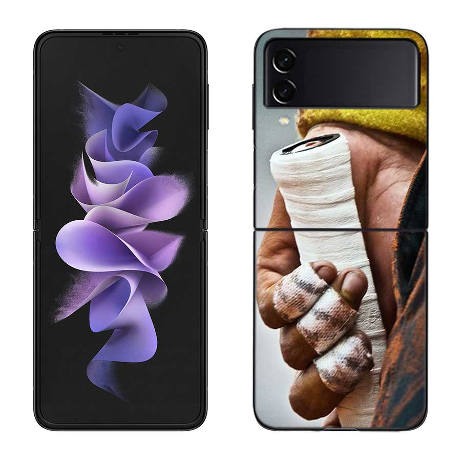 Теннисная ракетка Теннисный мяч Чехол для телефона Для Samsung Z Flip 7 6 5G Galaxy Z Flip 5 4 3 Черный Жесткий чехол-бампер Роскошный ПК-корпус Coque