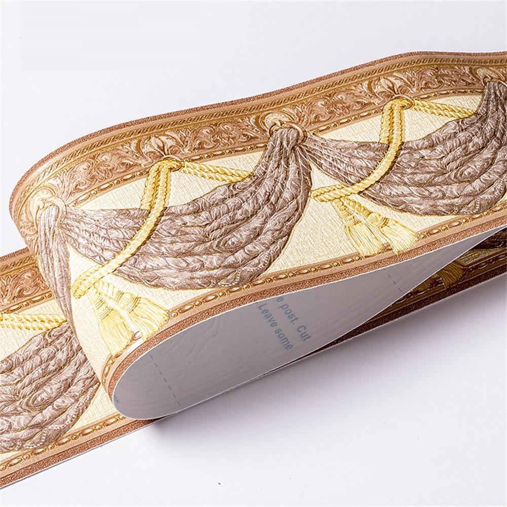 10СМ ПВХ Водонепроницаемая Линия Талии Дерево Мрамор Самоклеящаяся Плинтусная Линия Обои Декор Гостиной Виниловый Бордюр Наклейка для Угла Стены