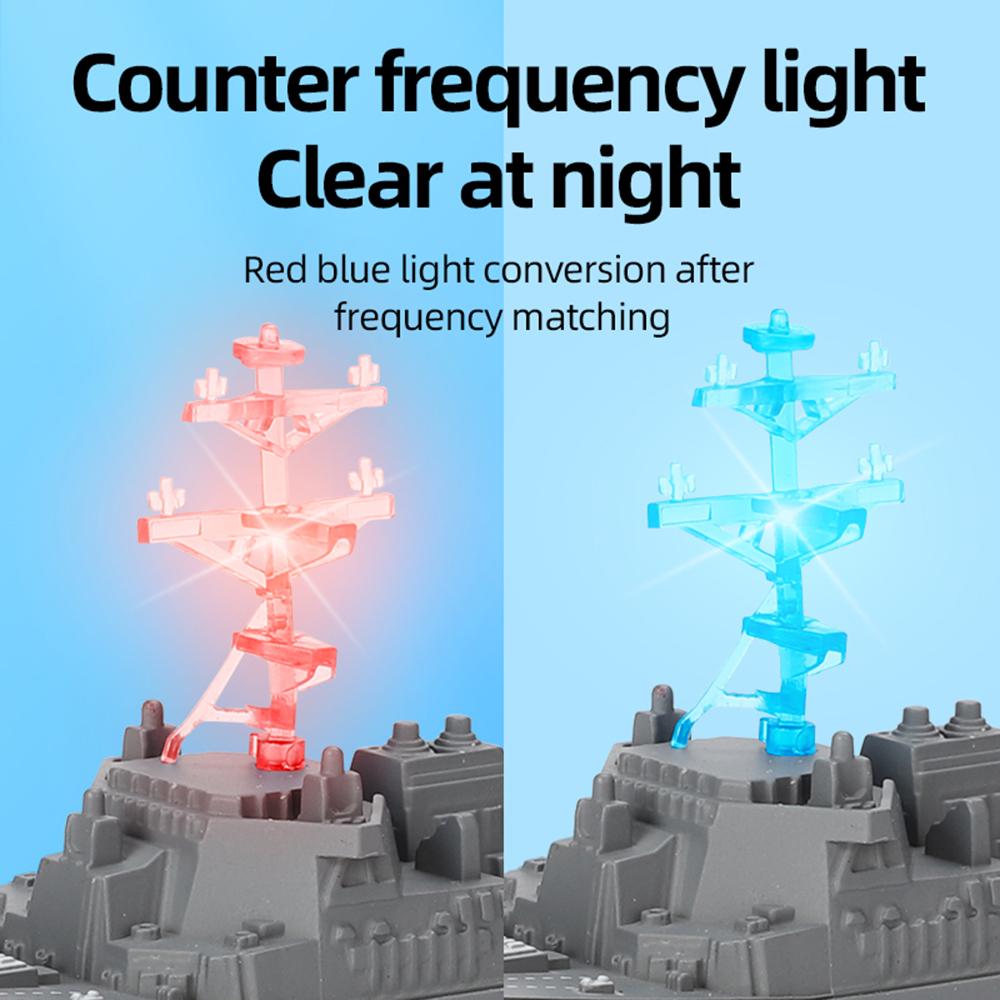 2.4G Remote Control Boat Waterproof High-Speed Simulation Ship Warship Model Rechargeable Mini