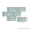 6PCS Marble Pattern Tile Stickers 3D Effect Wall Tile Stickers DIY Wall Decals  Kitchen Bathroom