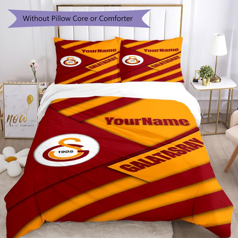Galatasaray 176 Customize your name Bedding Set Breathable Duvet Cover with Pillowcases Home Decoration Birthday Gift
