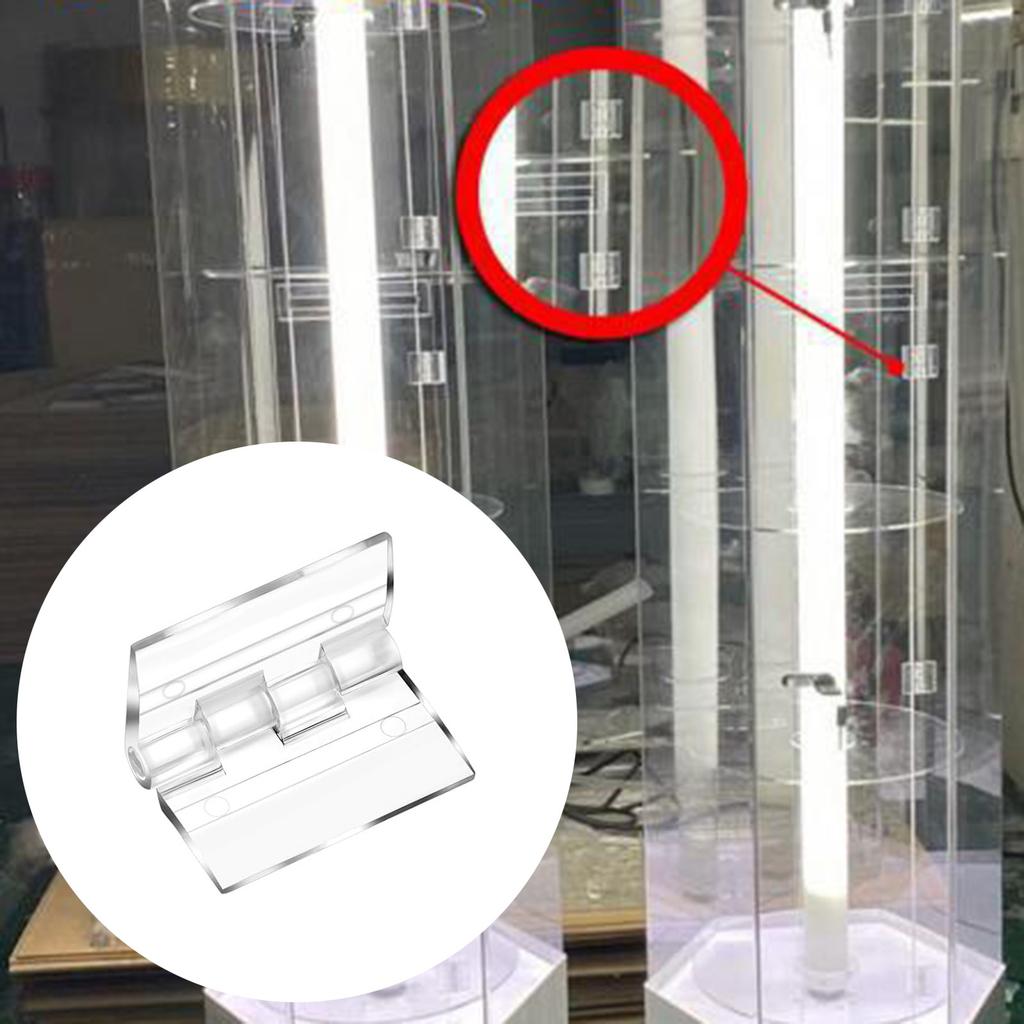 10 штук акриловых петель прозрачные акриловые петли прозрачные пластиковые складные инструменты с ящиком для хранения для ящика шкафа