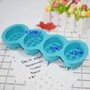 4 Hole Oval Massage Soap Silicone Mold DIY Multicavity Geometry Round Candle Resin Making Tool Cake Baking Mould Gift