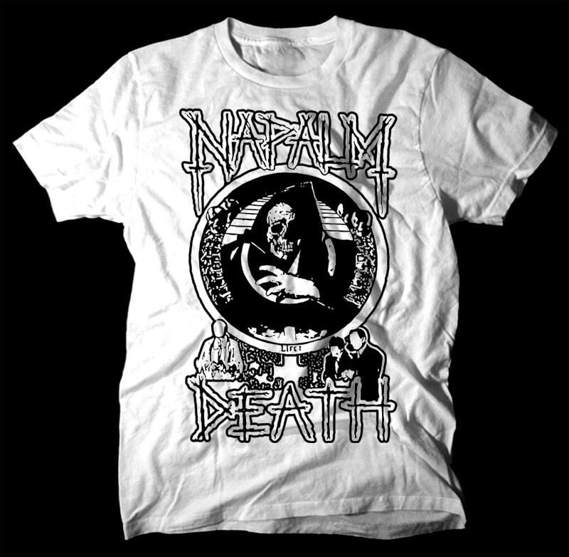 Футболка Napalm Death Live Corruption БЕЛАЯ все размеры S-5XL весь дэт-метал