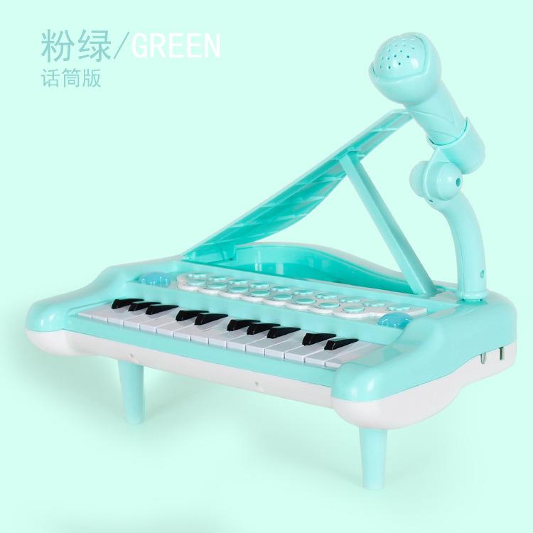Многофункциональный электронный орган, музыкальный инструмент пианино, можно подключить к мобильным телефонам, микрофон, светящийся штатив