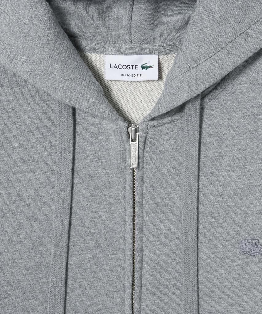Мужская толстовка Lacoste на молнии из французского терри Базовая Sh317E-56G 5Hi