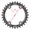 Кругло-овальная звезда Deckas 96BCD для MTB 96bcds 32T 34T 36T 38T 40T 42T 44T 46T 48T Асимметричная звезда для M7000 M8000 M4100 M5100