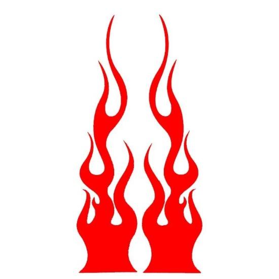 Универсальный DIY Пламя Виниловая Наклейка Наклейка Водонепроницаемая Для Автомобиля Мотоцикла Бензобак Водонепроницаемый Мотоцикл Пламя Наклейка Комплект Наклеек