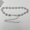 Metal Chain Belt For Women Cowgirl Western Country Chain Belts Adjustable Concho Belt For Sweaters Dresses Jeans
