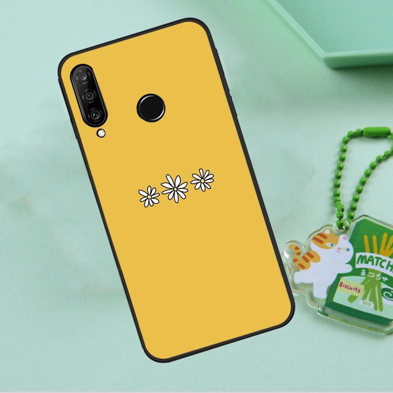 Цветочный чехол с ромашками и подсолнухами для Huawei Nova 8i 11i 12i 12s 9 10 SE Y90 Y60 Y70 Y72 Y61 Y91 P20 P30 P40 Lite P60 Pro