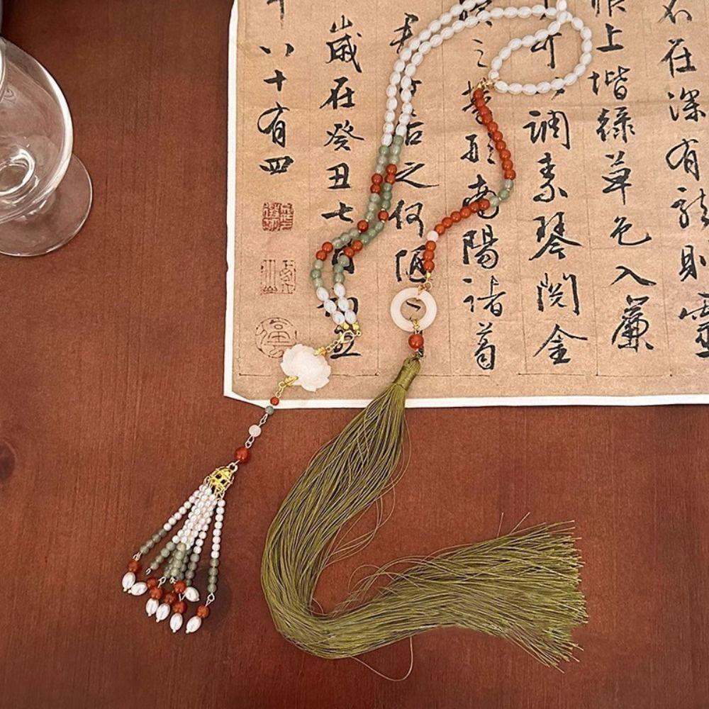 Tang Ming Song Dynasty Hanfu Ruyi Pendant Chinese Style Chinese Necklace Women