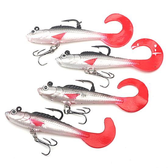 8,5 см/7,8 г рыболовная приманка яркий цвет рыболовный крючок мягкая силиконовая приманка для рыбалки