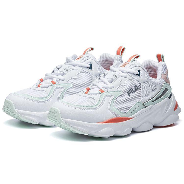 Fila Женские кроссовки Skipper с цветными блоками из ткани, низкие, для бега, белые F12W021117FWG