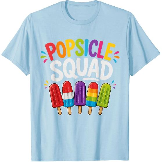 Popsicle Squad Cute Summer Popsicle Lover Family Vacation T-Shirt