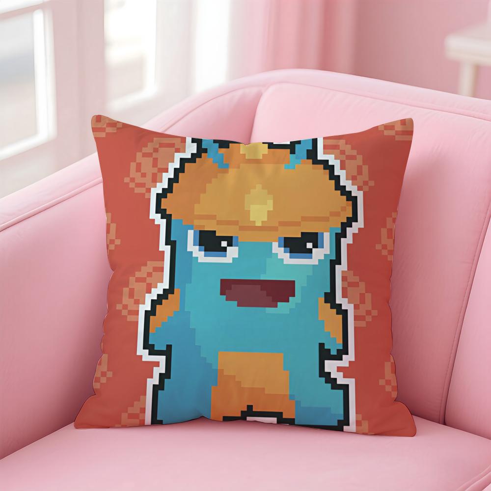 Classic Anime SSlugterra Cushion Cover Pillowcase Short Plush Invisible zipper Room Sofa Cushion Cover
