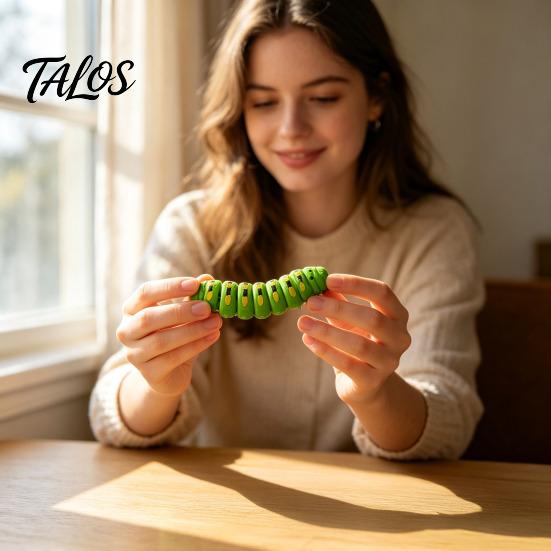 3D Printed Caterpillar Toy 1/5/10Pcs Figurine, Movable Joints Fidget PLA Toy, Realistic Articulated Insect Figure for Stress Relief Model