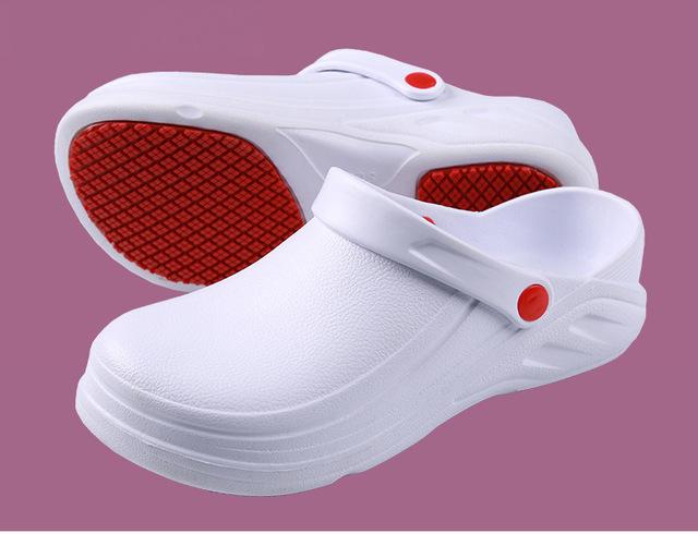 Тапочки унисекс. Нескользящая водонепроницаемая маслостойкая кухонная рабочая обувь для шеф-повара. Нескользящая повседневная обувь без шнуровки для ресторана и отеля.