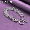 CHSHINE Шарм из стерлингового серебра 925 пробы Круглый Красивый Браслет для женщин Модная Высококачественная Бижутерия