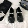 Женские туфли Мэри Джейн, весна-лето 2024, новый стиль, корейская версия, ретро, мягкие, удобные, нескользящие, маленькие кожаные туфли