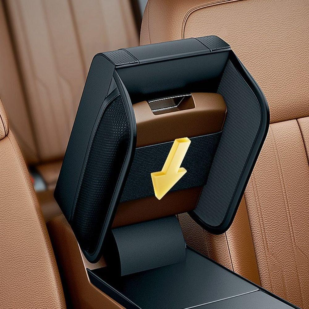 Leather Booster Pad Universal Armrest Storage Pad Accessories Car Armrest  Pad