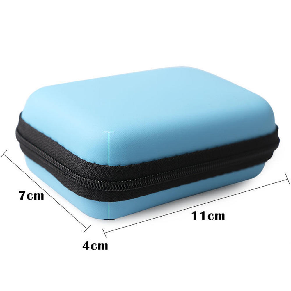 New Headset Travel Storage Box Headphone Bag Portable Case Cable Accessories