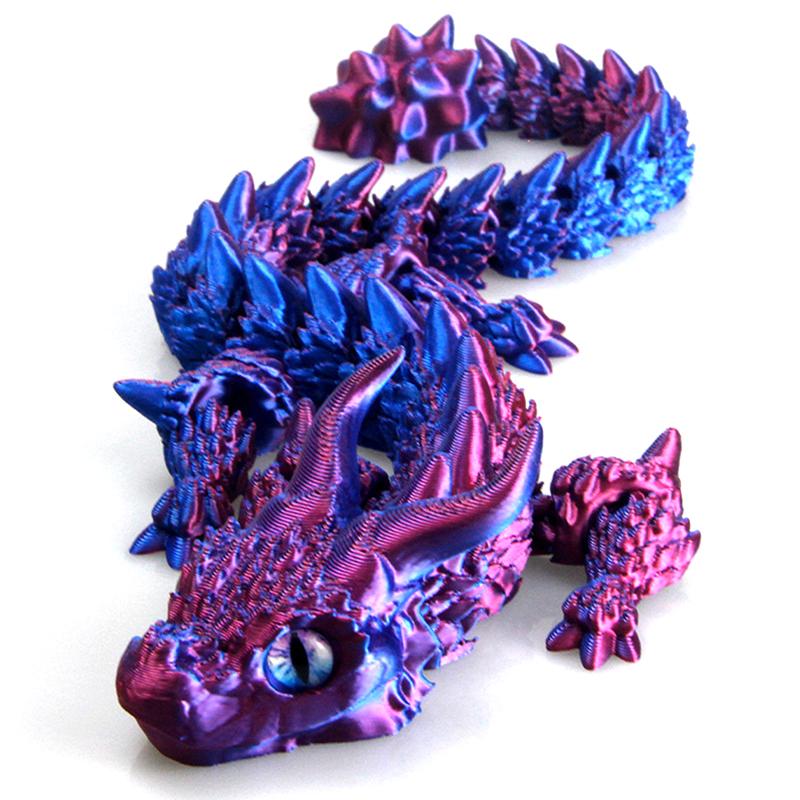 1 шт. Настольное украшение Игрушка Новая 3D-печать Акацуки Модель Волшебного Дракона Многосуставная Подвижная Креативная Настольная Домашняя Декорация Подарок