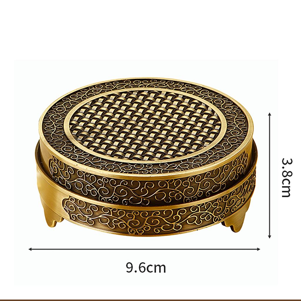 Retro Embossed Jewelry Storage Box Metal Jewelry Box Necklace Earrings Ring Jewelry Organizer Multi-functional Organizer