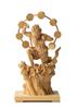 Tiny Buddha Raijin Carving Buddha Statue Buddha Statue World Raijin (Wooden Boxwood)_Wood (GSB