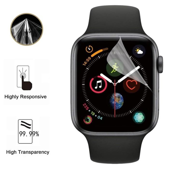 Protection écran pour Watch Serie 4 - 44mm [Pack 6] Film Plastique Protecteur Résistant Ultra Mince Phonillico