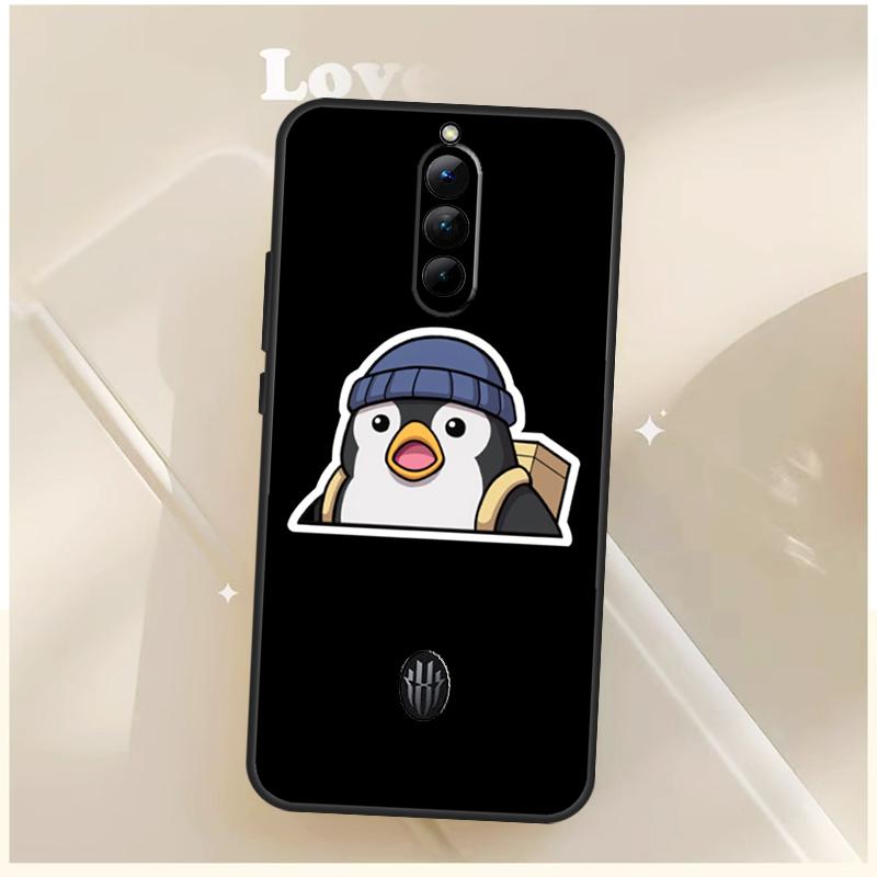 Мультяшный чехол-пингвин для ZTE Nubia Red Magic 6 7 6S 7S 8S 9S 10S Pro Для RedMagic 10 8 9 11 Pro Plus Чехол