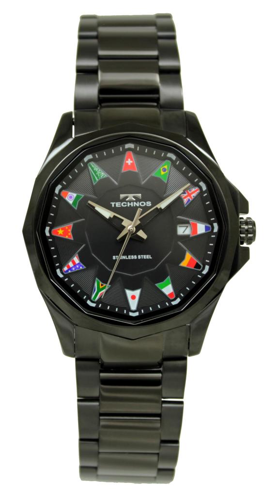 3 Hand Date Watch T9B99BB Black [Technos] Men's