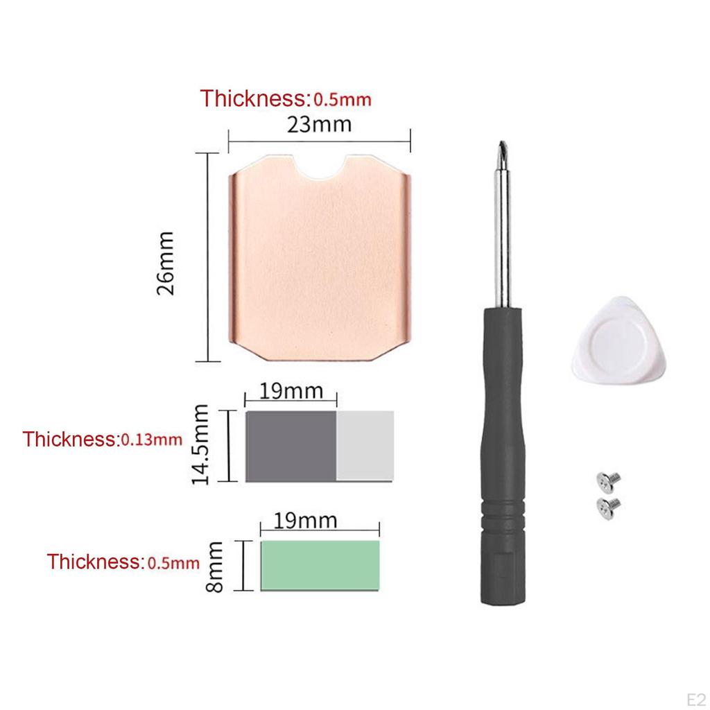 Efficient Cooling Solution for 2230 SSD - Copper Heat Sink with Easy Installation
