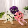 Artificial Flowers Bouquet Wedding Party Fake Plants Roses Flowers Bride Decoration Holding Flowers Home Decor Accessories