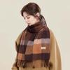 JIUMU Women's Warm Cashmere Plaid Scarf & Shawl