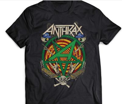 Коллекция Anthrax Band Черная Унисекс Все размеры Футболка A114 Унисекс Футболка