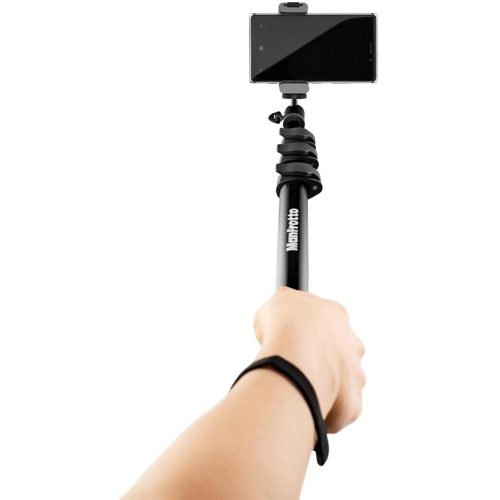 Manfrotto TwistGrip Aluminum Tripod Grip for Smartphone x 3 x cm Adapter, Silver, 10.7 1.8