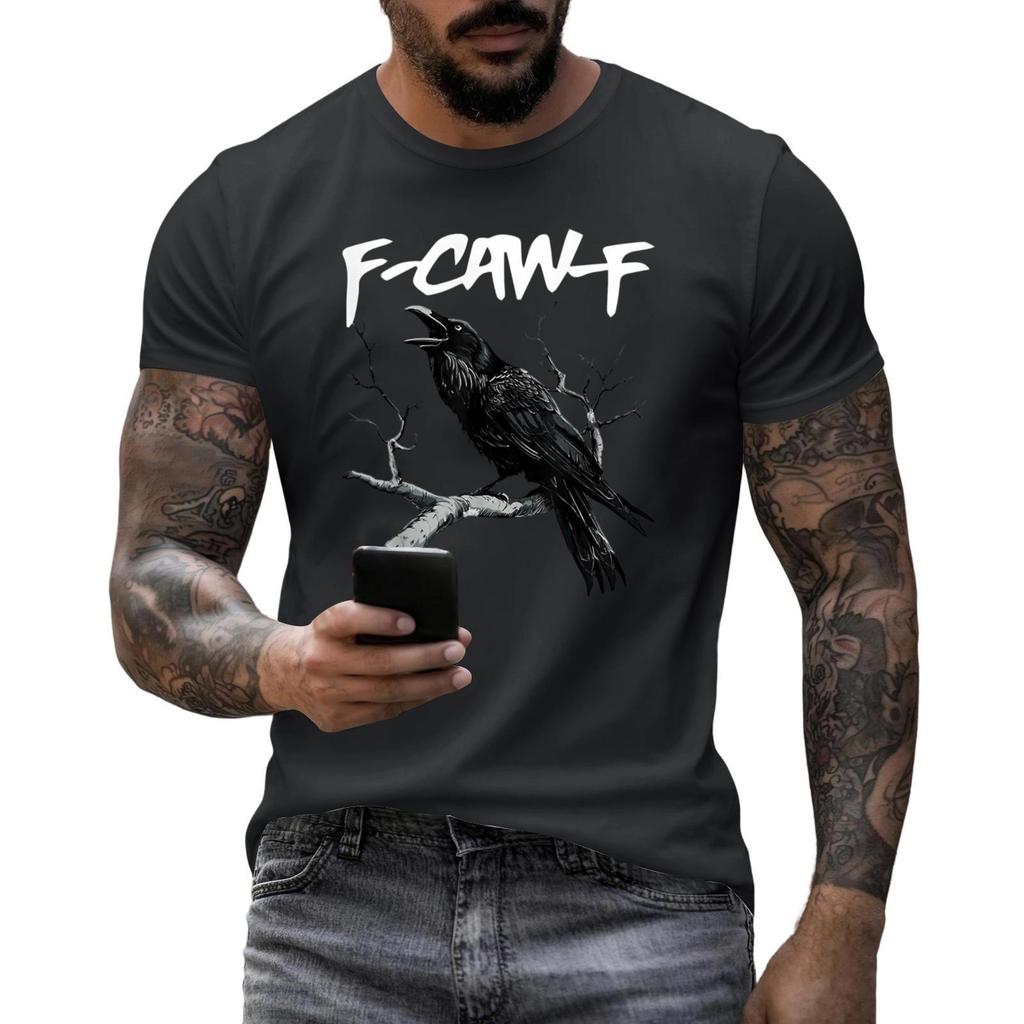 Men's Fashion Casual Printed Short Sleeve Round Neck Pullover Tops