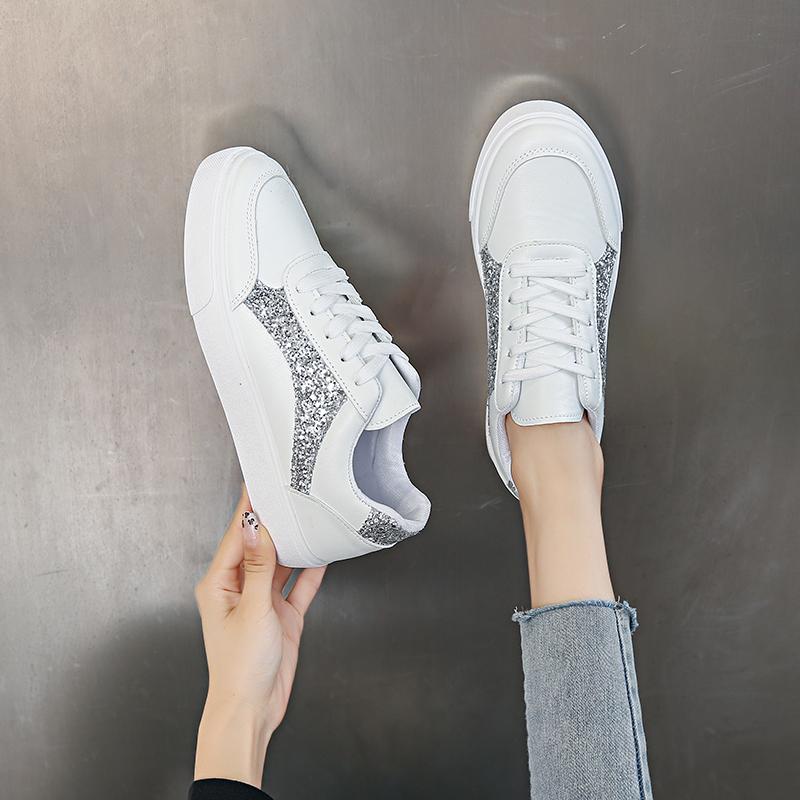 Women's Vulcanized Walking Running Shoes Women's Casual Lightweight Casual Tennis Sports Shoes 2025 New White Flat Shoes