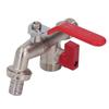 Double Valve Faucet 1 In 2 Out Washing Machine Hose Ball Valve Zinc Alloy Garden Accessories
