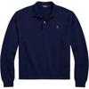 Polo Embroidered Button Long Sleeve Polo Shirt Women Tops Navy-Blue 211947966-007