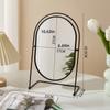 360° Rotatable Vanity Mirror Iron Frame Desktop Stand Mirror Beauty Nordic Makeup Mirror  Women