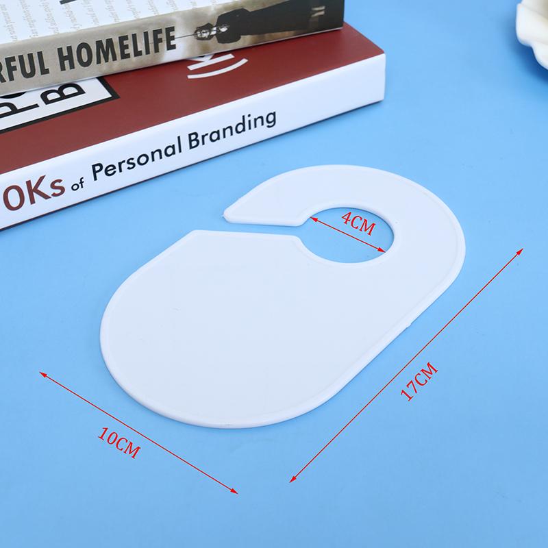 12 шт. белые пластиковые разделители размеров одежды кольца для маркировки одежды размерные бирки стойка