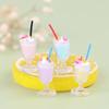 8Pcs/set Mini Ice Cream Figurines Cute Ice Cream Miniature Food Toys Model Photo Props