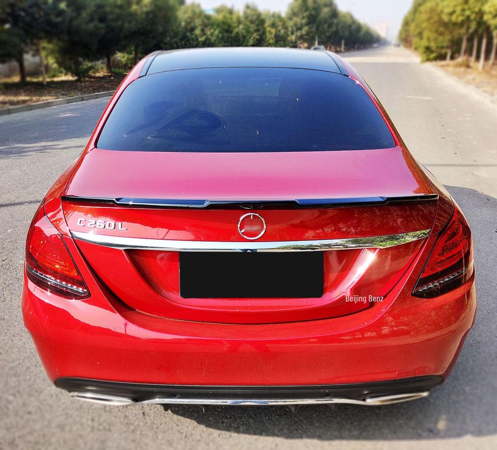 19-21 Mercedes-Benz C-Class W205 Комплект переднего сплиттера Brabus и заднего спойлера