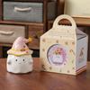 High-value Mug Cute Water Cup with Lid Souvenir Girl Creative Birthday Gift Cartoon Ghost Ceramic Cup