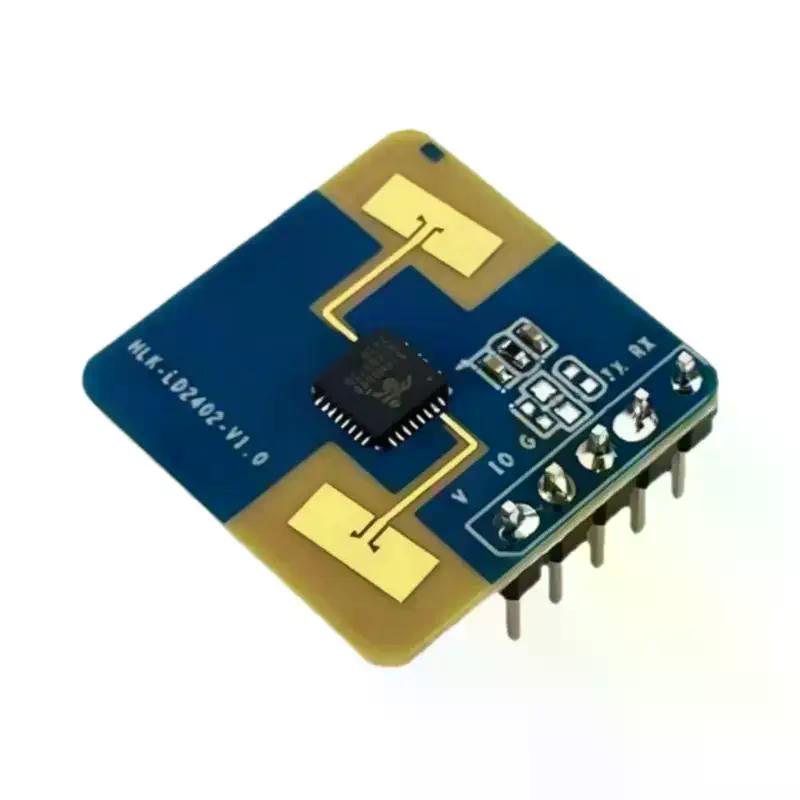 1/2 шт. Интерфейсы GPIO и UART 24G HLK-LD2402 Статическое обнаружение присутствия человека в помещении AIoT Миллиметровый волновой датчик Радарный модуль